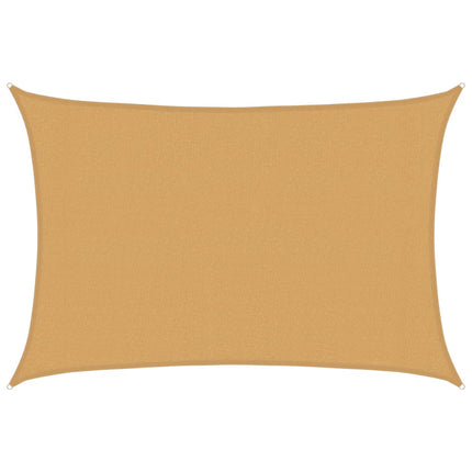 Solsegel 160 g/m² rektangulär sand 3x4,5 m HDPE