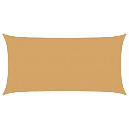 Solsegel 160 g/m² rektangulär sand 3x6 m HDPE