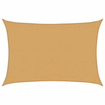 Solsegel 160 g/m² rektangulär sand 3,5x4,5 m HDPE