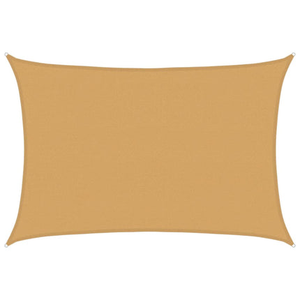 Solsegel 160 g/m² rektangulär sand 4x6 m HDPE