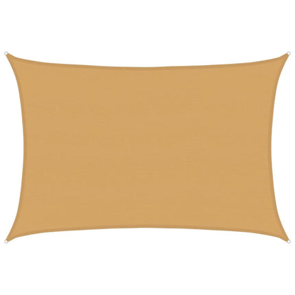 Solsegel 160 g/m² rektangulär sand 5x6 m HDPE