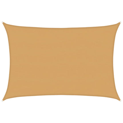 Solsegel 160 g/m² rektangulär sand 5x7 m HDPE