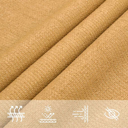 Solsegel 160 g/m² triangulär sand 3x4x5 m HDPE