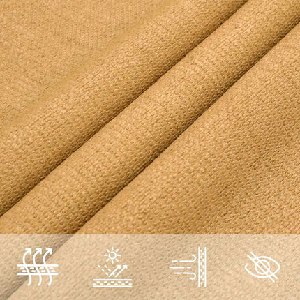 Solsegel 160 g/m² triangulär sand 4x4x4 m HDPE