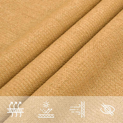 Solsegel 160 g/m² triangulär sand 5x6x6 m HDPE