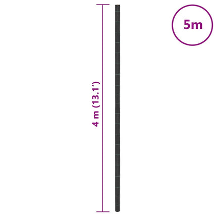 Ogräsmatta svart 4x5 m PP