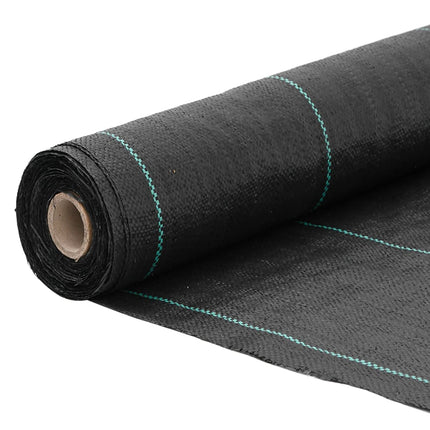 Ogräsmatta svart 0,5x50 m PP