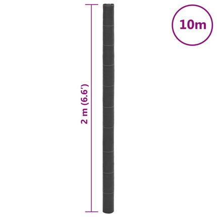 Ogräsmatta svart 2x10 m PP