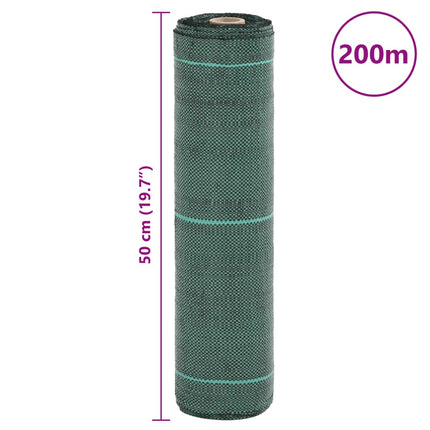 Ogräsmatta grön 0,5x200 m PP