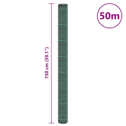 Ogräsmatta grön 1,5x50 m PP