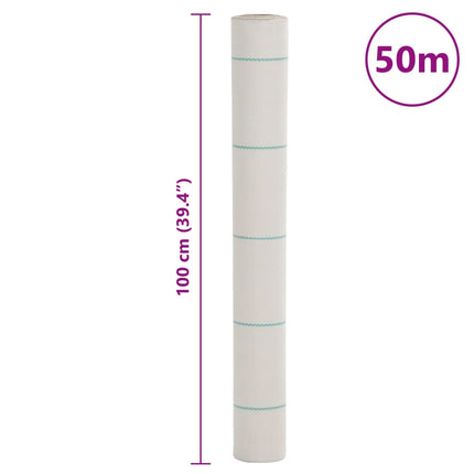 Ogräsmatta vit 1x50 m PP