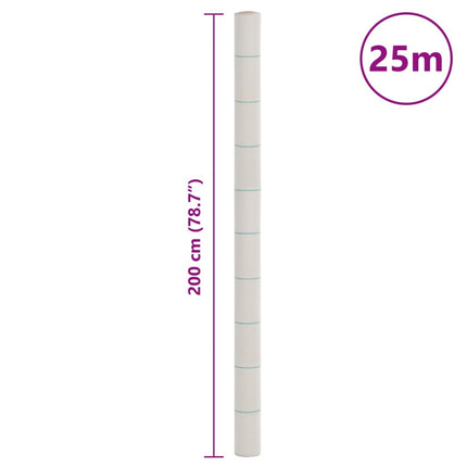 Ogräsmatta vit 2x25 m PP