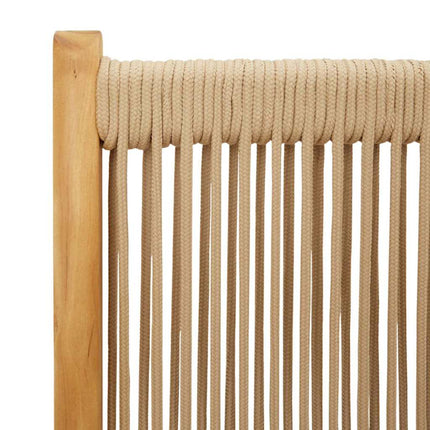 Justerbara trädgårdsstolar 4 st beige massivt akaciaträ