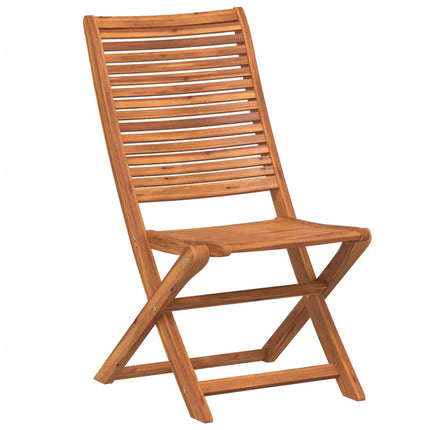 Hopfällbara trädgårdsstolar 6 st 51x66x95 cm massivt akaciaträ