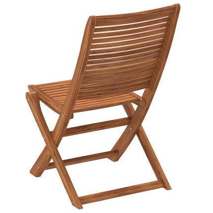 Hopfällbara trädgårdsstolar 6 st 51x66x95 cm massivt akaciaträ