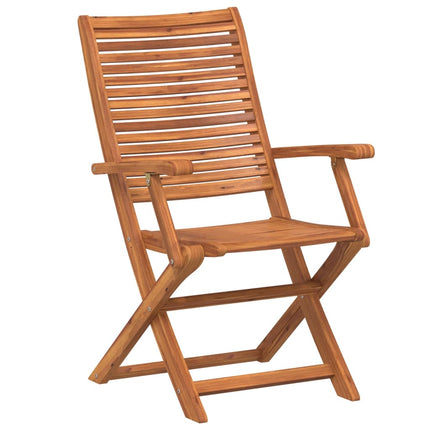 Hopfällbara trädgårdsstolar 4 st 57x66x95 cm massivt akaciaträ