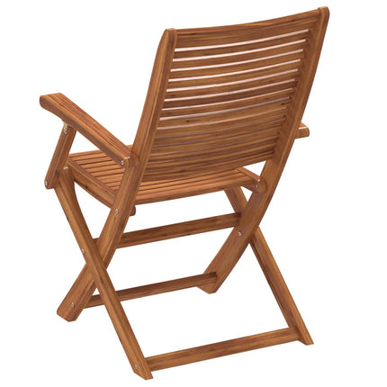 Hopfällbara trädgårdsstolar 6 st 57x66x95 cm massivt akaciaträ