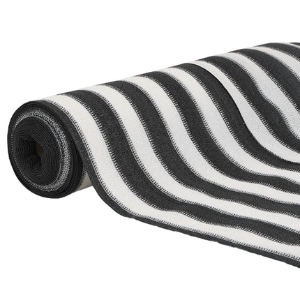 Insynsskyddsnät antracit och vit 1,5x50 m HDPE 75 g/m²