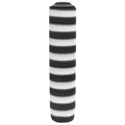 Insynsskyddsnät antracit och vit 2x10 m HDPE 75 g/m²