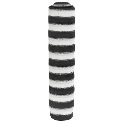Insynsskyddsnät antracit och vit 2x25 m HDPE 75 g/m²