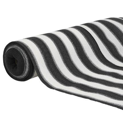 Insynsskyddsnät antracit och vit 1x10 m HDPE 150 g/m²
