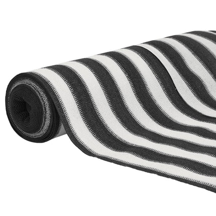 Insynsskyddsnät antracit och vit 1,5x25 m HDPE 150 g/m²