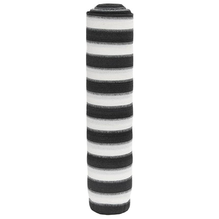 Insynsskyddsnät antracit och vit 1,5x10 m HDPE 195 g/m²