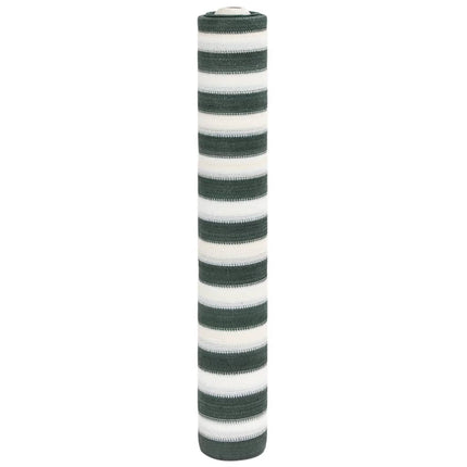 Insynsskyddsnät grön och vit 1,5x25 m HDPE 150 g/m²