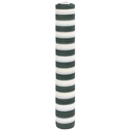 Insynsskyddsnät grön och vit 1,8x10 m HDPE 195 g/m²