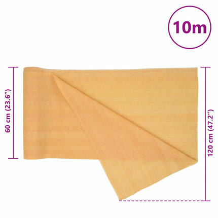 Insynsskyddsnät sand 1,2x10 m HDPE 195 g/m²