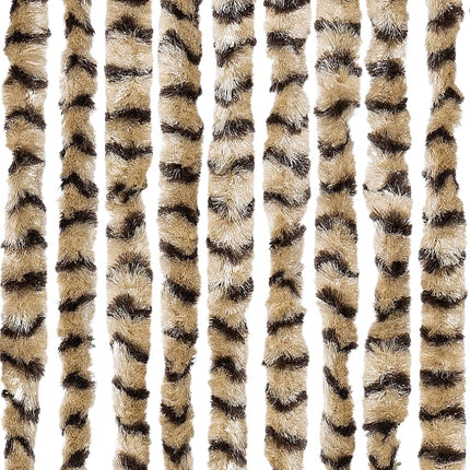 Insektsgardin beige och brun 118x220 cm chenille