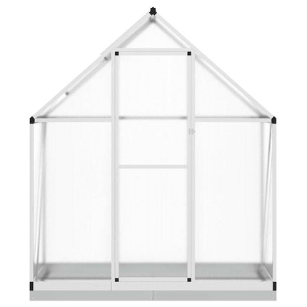 Växthus med ram silver 169x58x202 cm aluminium