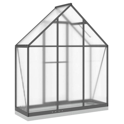 Växthus med ram antracit 169x58x202 cm aluminium