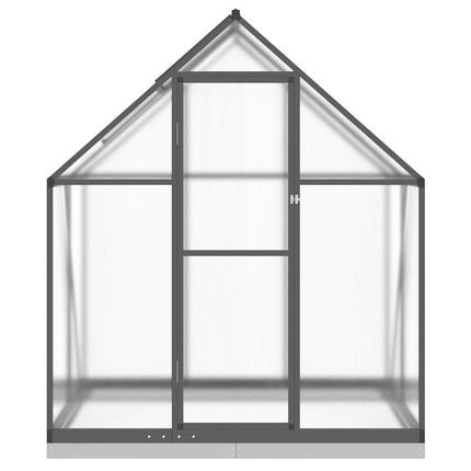 Växthus med ram antracit 169x114x202 cm aluminium