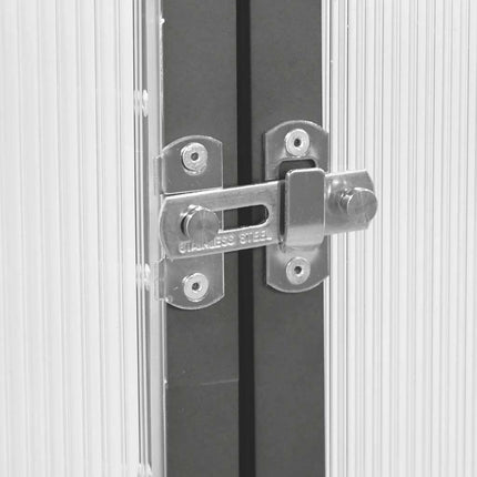 Växthus med ram antracit 169x114x202 cm aluminium