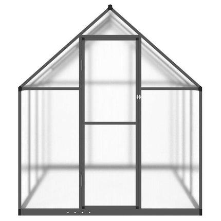 Växthus med ram antracit 224x169x195 cm aluminium