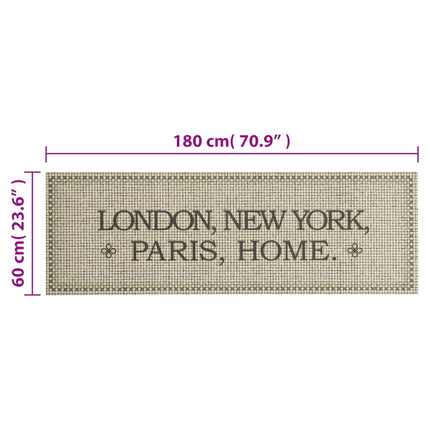 Köksmatta maskintvättbar Capital Home 60x180 cm sammet