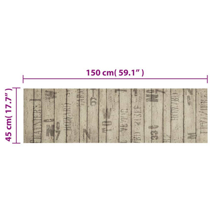Köksmatta maskintvättbar staket 45x150 cm sammet