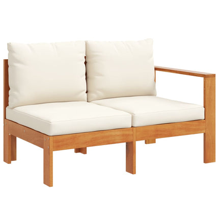 Loungegrupp för trädgården med dynor 6 delar massivt akaciaträ
