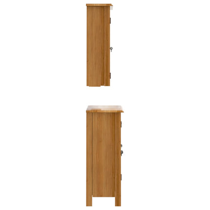 Badrumsmöbler 4 delar massiv furu