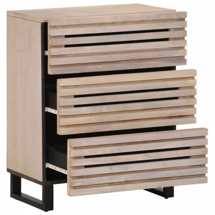 Skänk 2 st 60x34x75 cm massivt mangoträ