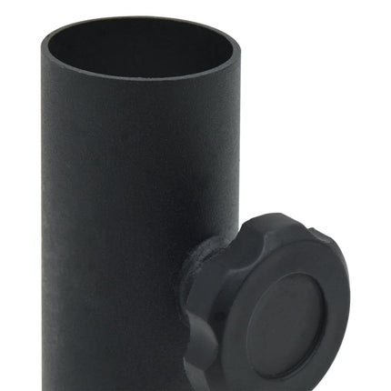 Parasollfot för Ø32/34/38 mm stolpe matt svart stål