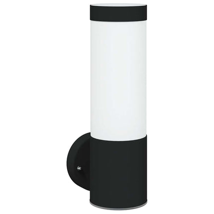 Utomhus vägglampa 2 st Svart 12 x 8,5 x 27 cm.