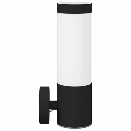 Utomhus vägglampa 2 pcs Svart 12 x 8,5 x 27 cm.