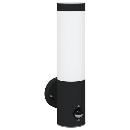 Utomhus vägglampa Svart 12 x 8,5 x 29 cm.