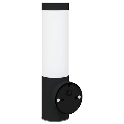 Utomhus vägglampa Svart 12 x 8,5 x 29 cm.
