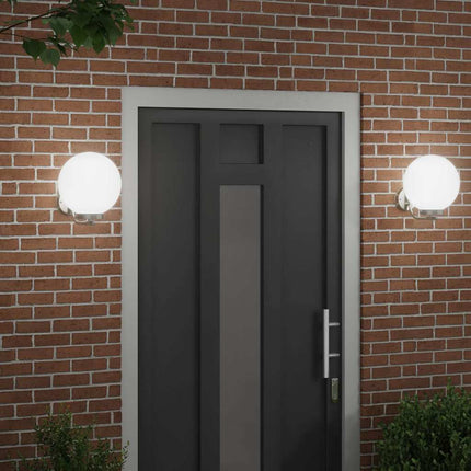 Utomhus vägglampa 2 pcs Silver 29 x 25 x 33 cm