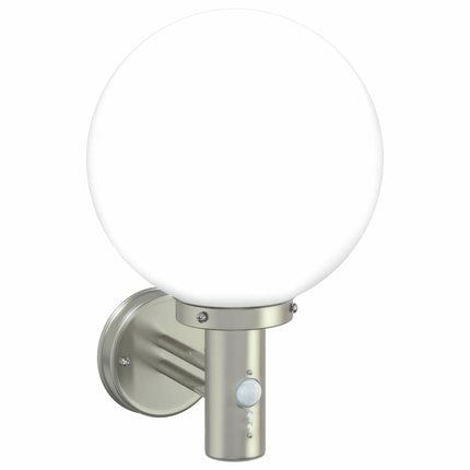 Utomhus vägglampa 2 pcs Silver 28 x 25 x 38 cm