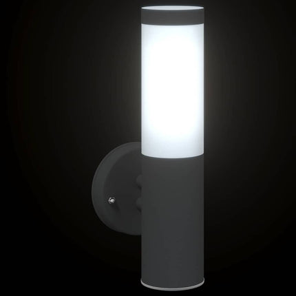 Utomhus vägglampa Svart 15 x 7,5 x 33 cm