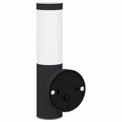 Utomhus vägglampa 2 pcs Svart 15 x 7,5 x 33 cm